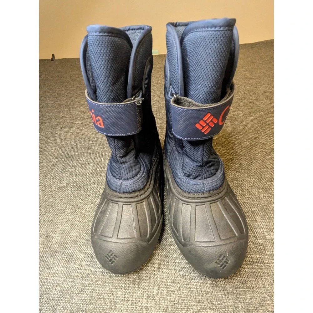 Columbia Snow Boots Kids Unisex Blue Waterproof Insulated Winter Youth Shoes